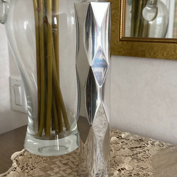 Nambe studio 1996 #6125 Large 10.5" Alloy Taper Candlestick Holder - Picture 2 of 9